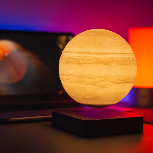 Levitating Moon Lamp: LED Touch Night Light for Bedroom Decor & Gift